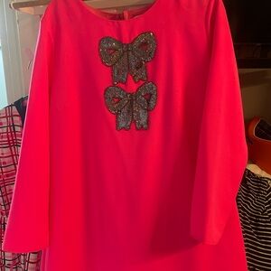 RARE Magenta Dress with Sequin Bow Accents! Sail to Sable NWT XXL